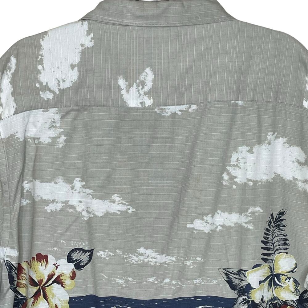 Keeler Bay Men’s Size Large Vintage Camp Shirt Hawaiian Surf Board Woodie Wagon - Picture 5 of 13